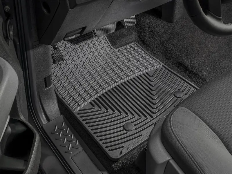 Wt Rubber Floor Mats – Front Row – Black 1