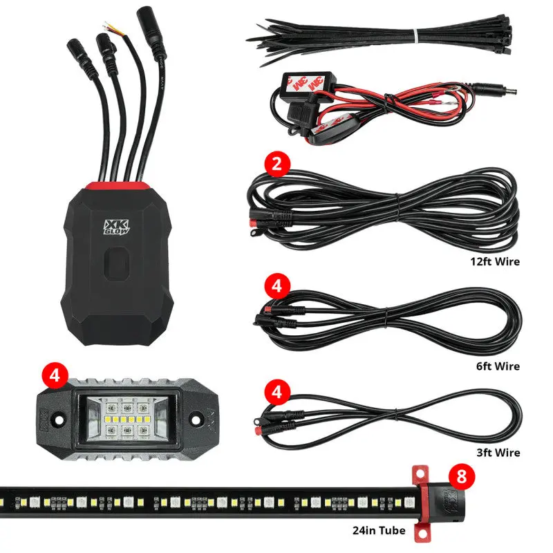 Xk Glow Rgbw Addressable Led Underglow Kit – App-Controlled Via Xkalpha Platform 1