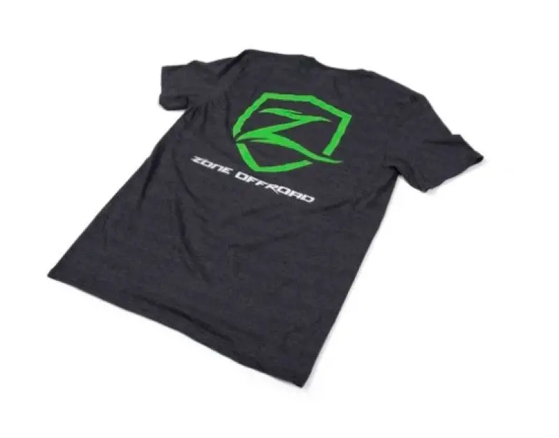 Zone Offroad Charcoal Gray Cotton T-Shirt – Premium Fit With Embroidered Logos (Size 5Xl) 1