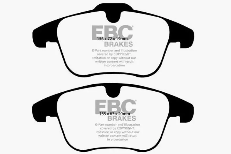 Ebc Greenstuff Front Brake Pads For 2007–2012 Land Rover Lr2 (3.2L) 2