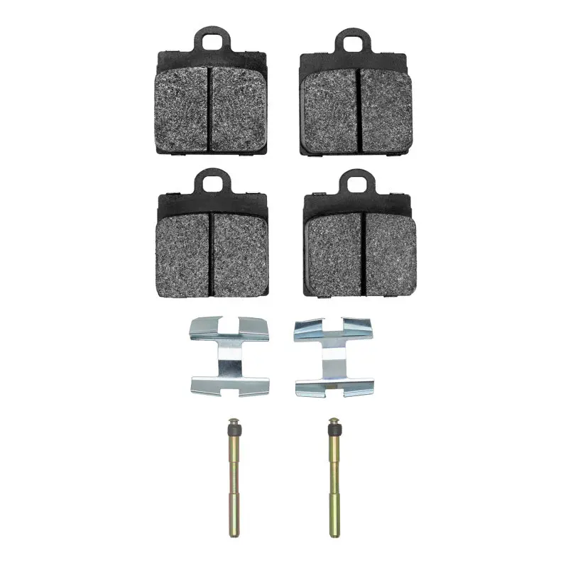 R1 Front Brake Pad & Hardware Kit For 1966–1970 Volkswagen Karmann Ghia – Semi-Metallic Compound 1